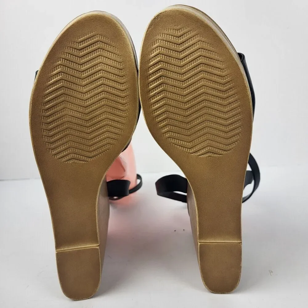 Steve Madden Welsh Black Womens Shoes Sandals